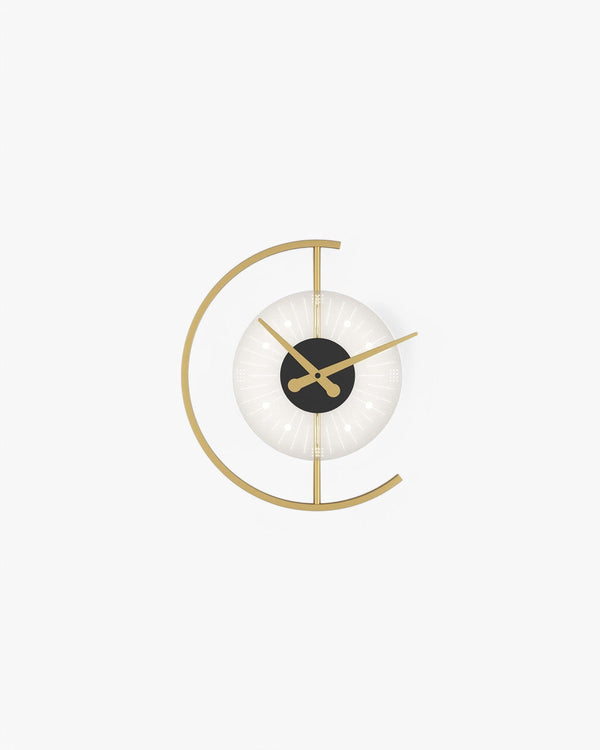 Designer Brass Clock — view 1