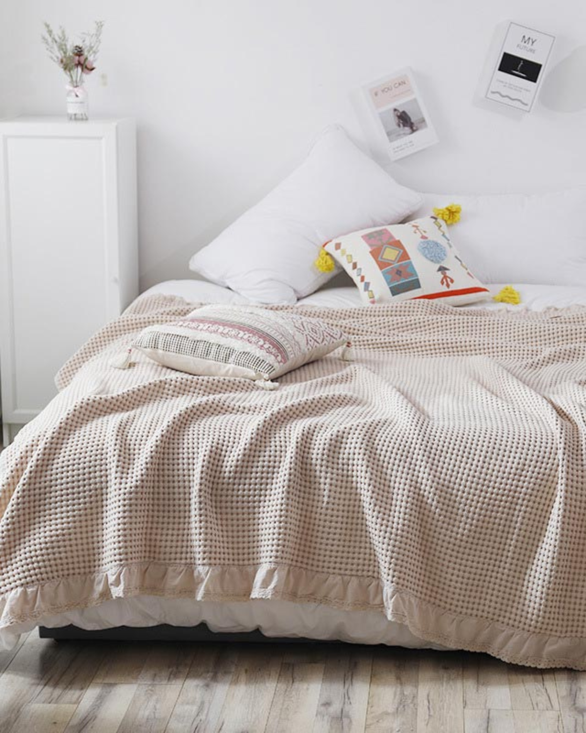Industrial Linen-Shade Throw Blanket — view 17