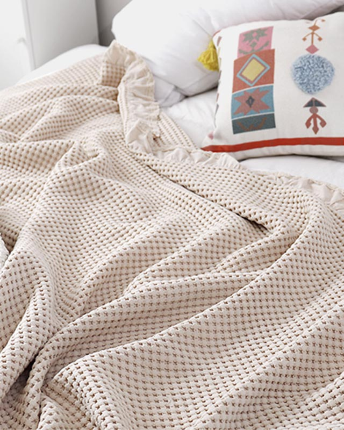 Industrial Linen-Shade Throw Blanket — view 19
