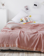 Industrial Linen-Shade Throw Blanket — view 2