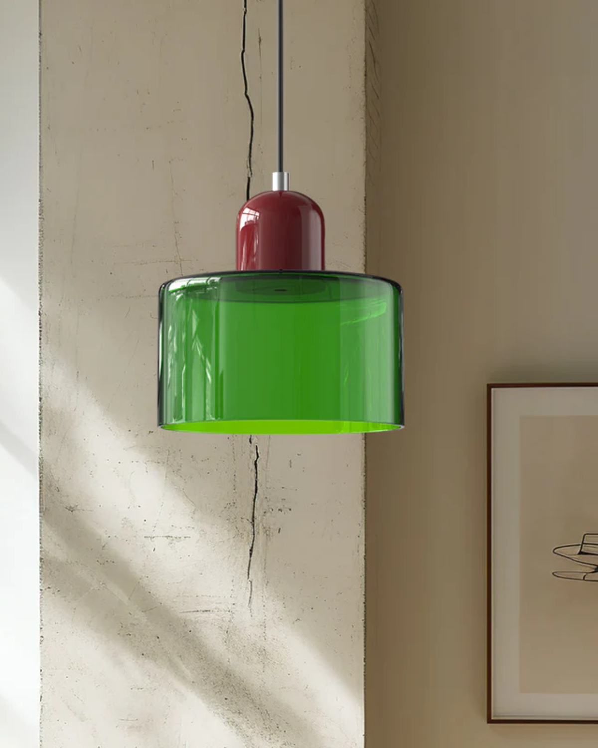 Japandi Glass Pendant Light — view 11