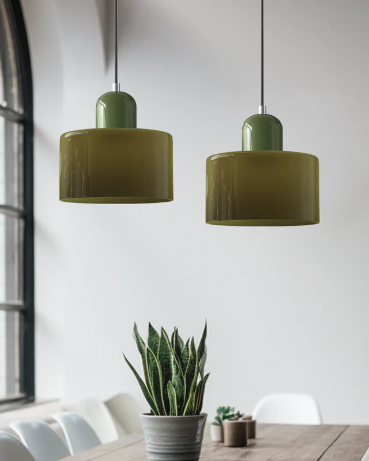 Japandi Glass Pendant Light — view 6