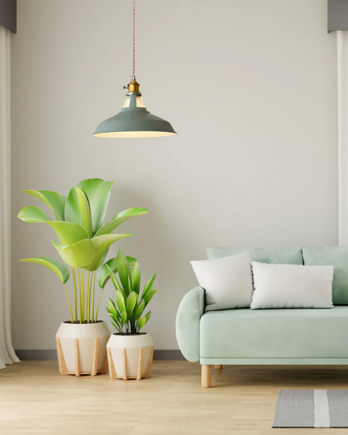 Modern Brass Pendant Light — view 5