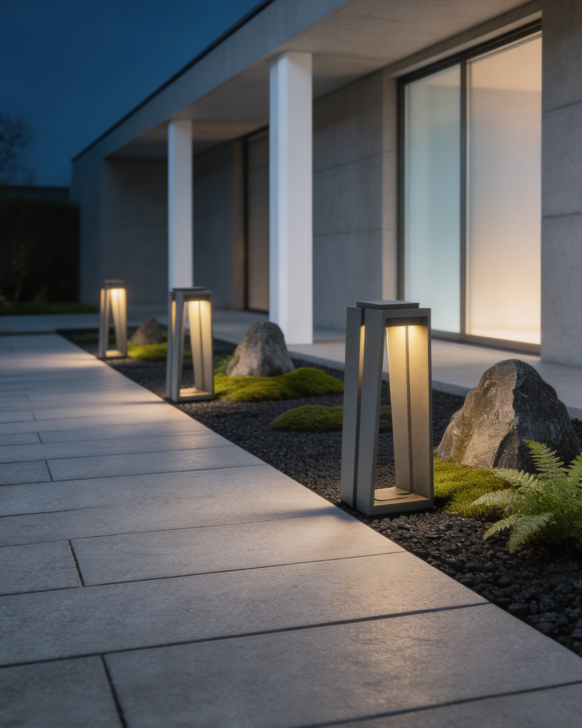 Scandinavian Sculptural Outdoor Light — view 5