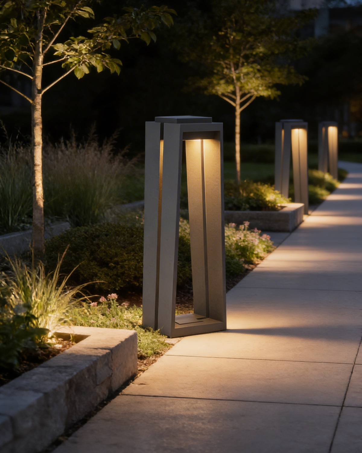 Scandinavian Sculptural Outdoor Light — view 9